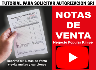 NOTAS DE VENTA SRI